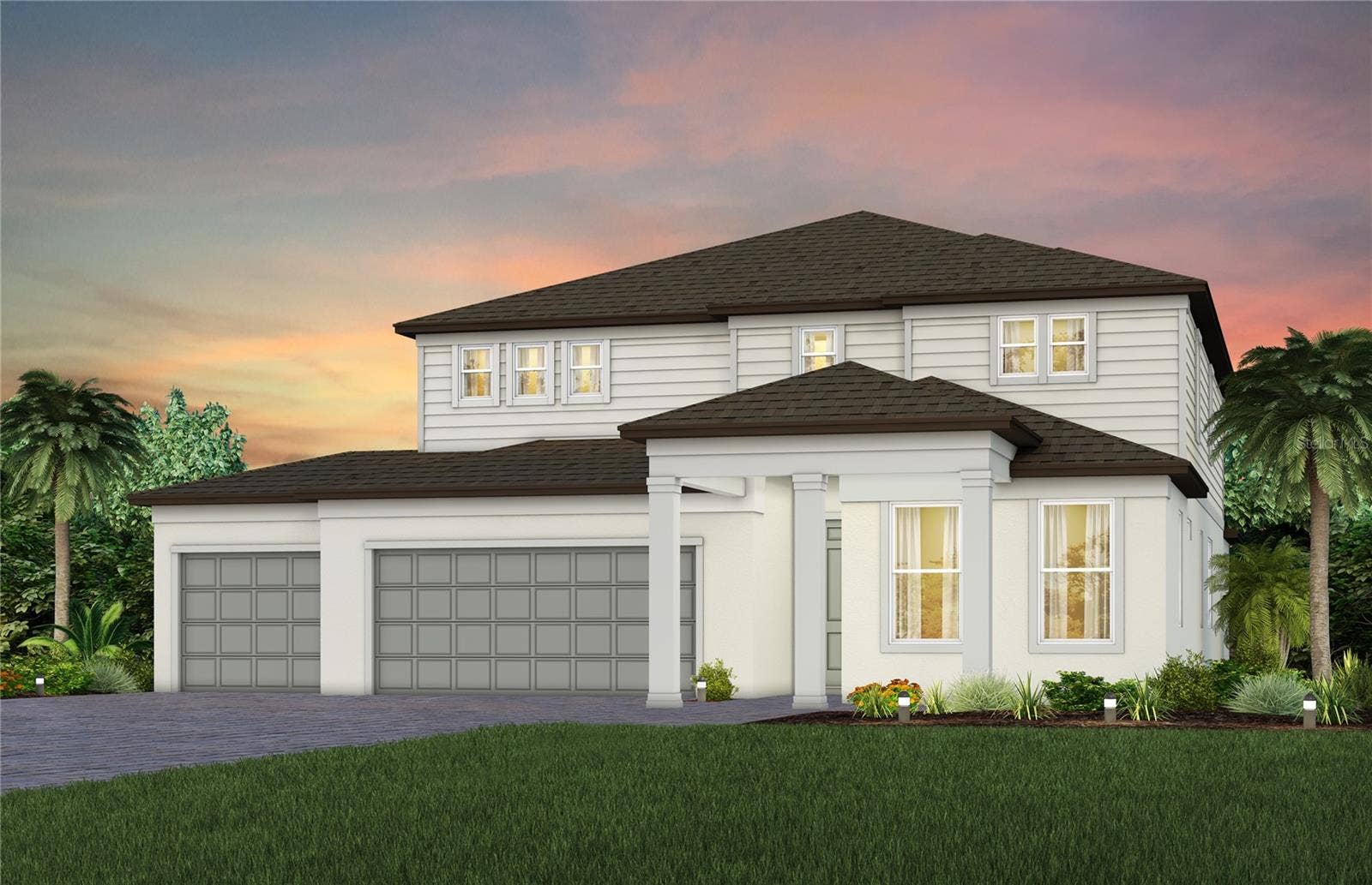 37231 CLINCH CIRCLE, Zephyrhills, FL 33540 Exterior Rendering, Elevation FM2