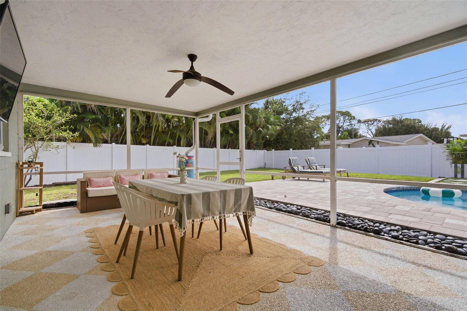 1700 63RD TERRACE S, St Petersburg, FL 33712 Covered And Screened Lanai