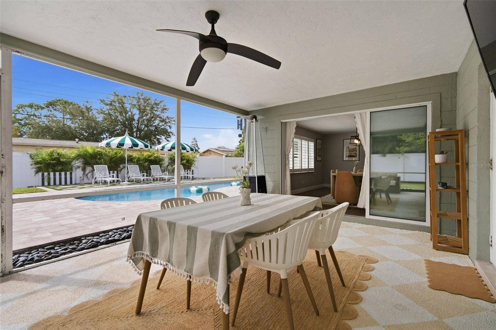 1700 63RD TERRACE S, St Petersburg, FL 33712 Covered And Screened Lanai With View Of Pool