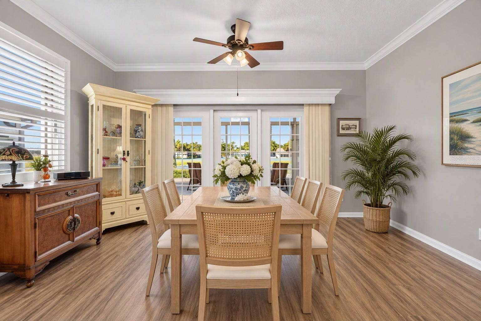 1229 HUNTINGTON GREENS DRIVE, #12, Sun City Center, FL 33573 Virtually staged Dining Area