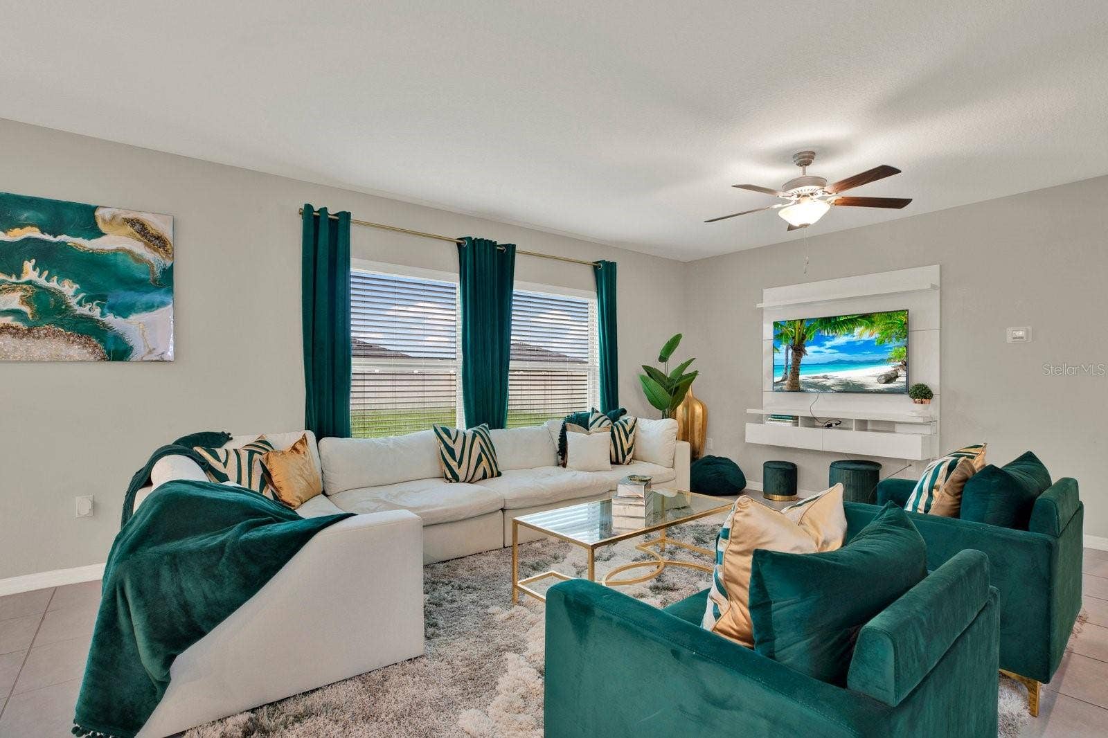 Family Room Directly Off the Kitchen for Entertaining Purposes