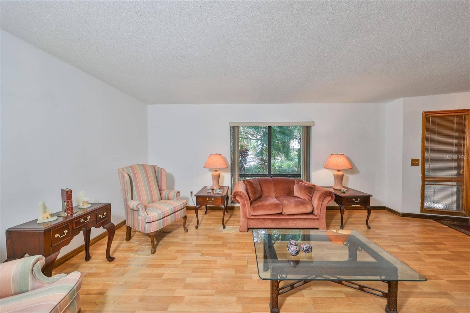 2609 MANOR OAK DRIVE, Valrico, FL 33596 Living Room has a large window so that natural sunshine can filter into the home.