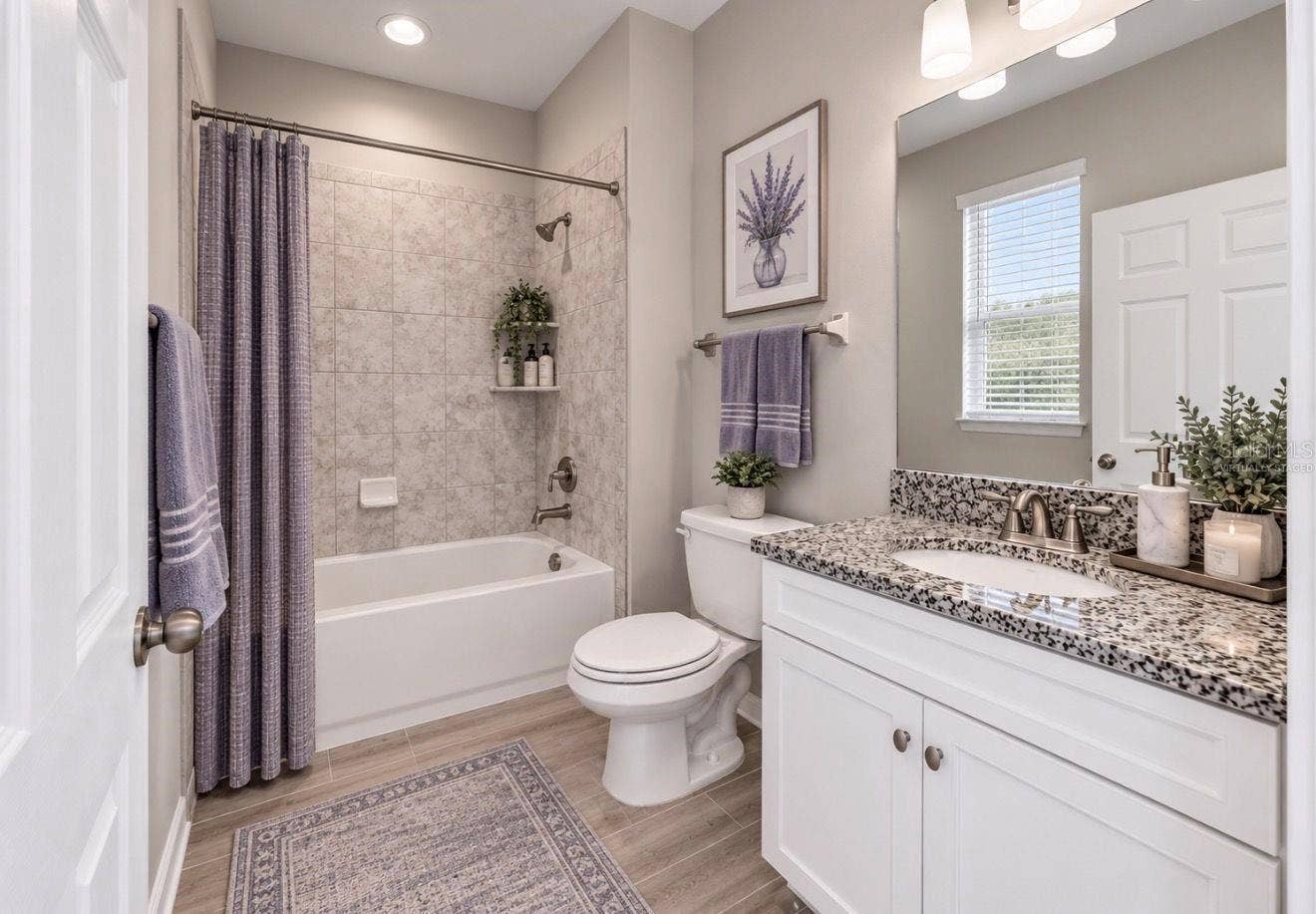3179 MARINE GRASS DRIVE, Wimauma, FL 33598 1st floor full bath.Virtually staged