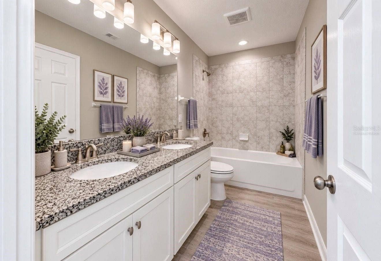 3179 MARINE GRASS DRIVE, Wimauma, FL 33598 2nd floor. Full Bath. Virtually Staged.