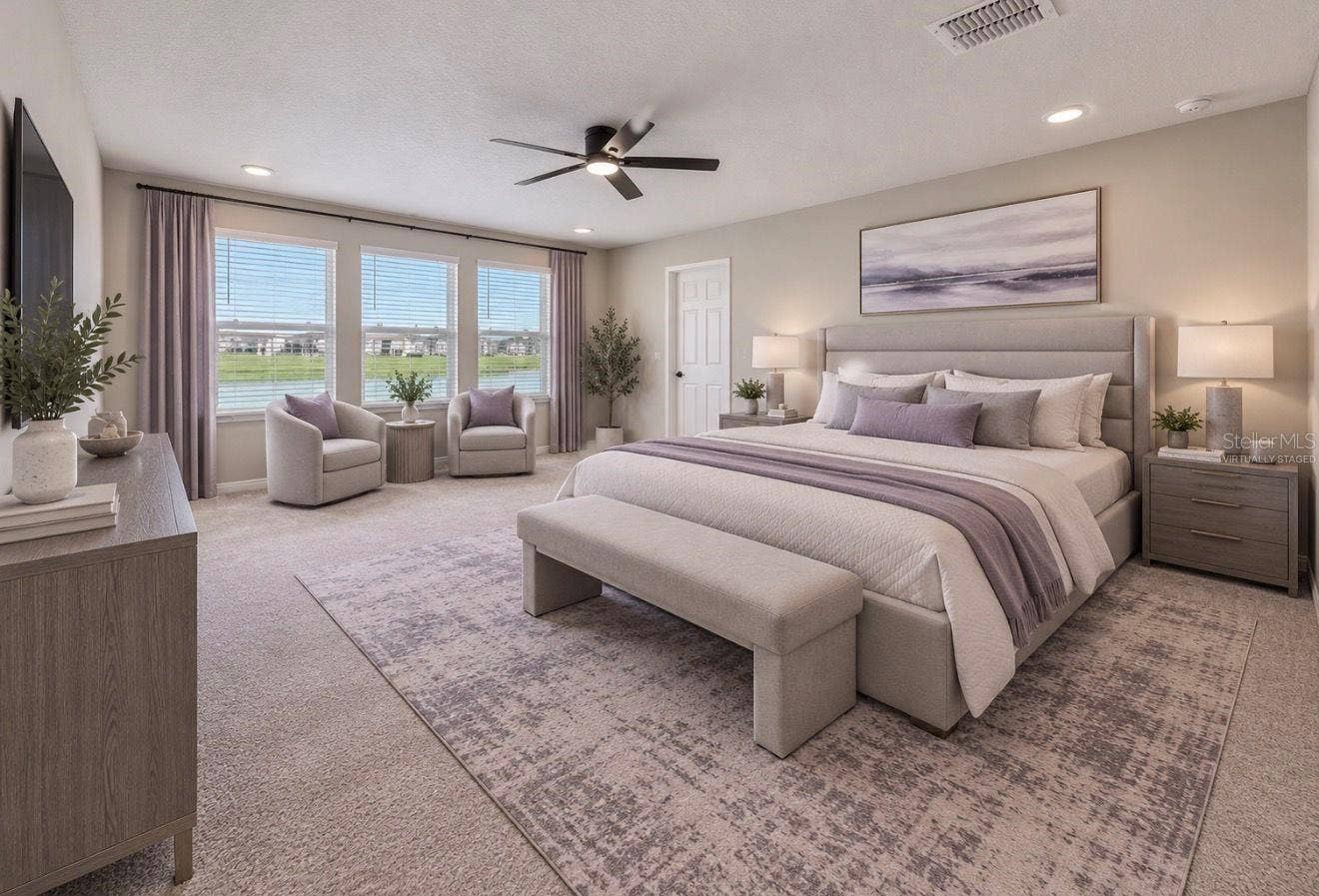 3179 MARINE GRASS DRIVE, Wimauma, FL 33598 Upstairs Primary. Virtually Staged