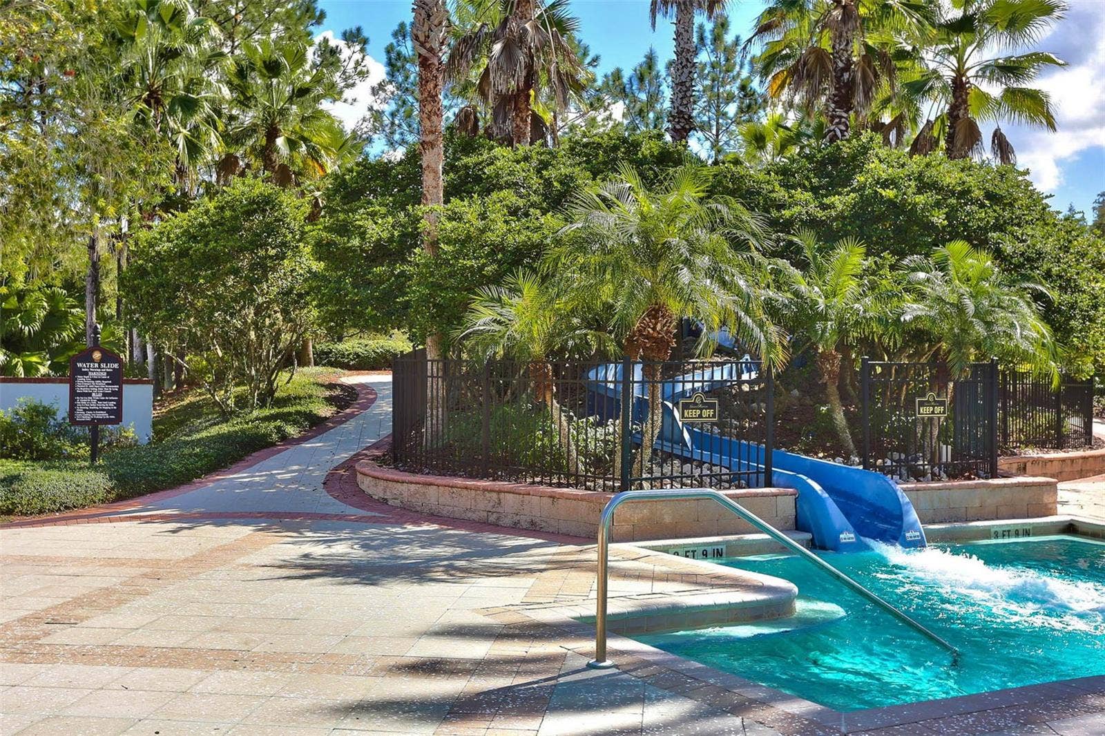 Lagoon Pool Slide