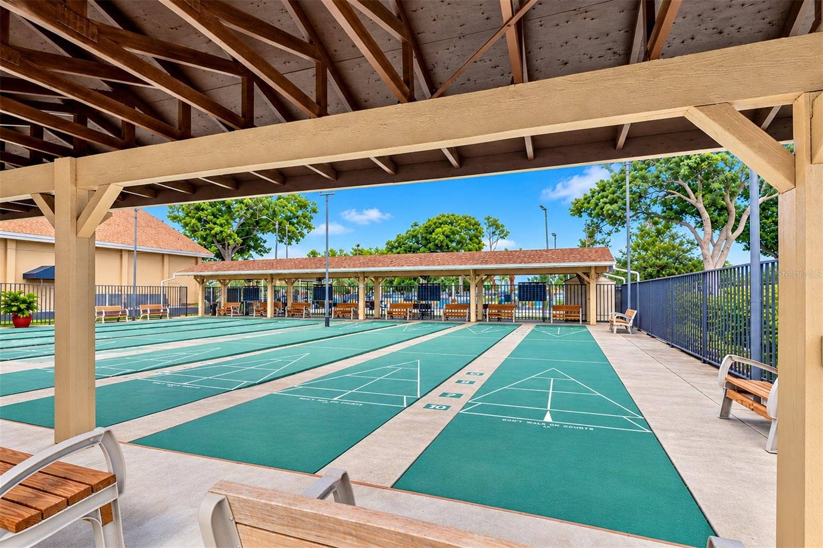Shuffleboard courts