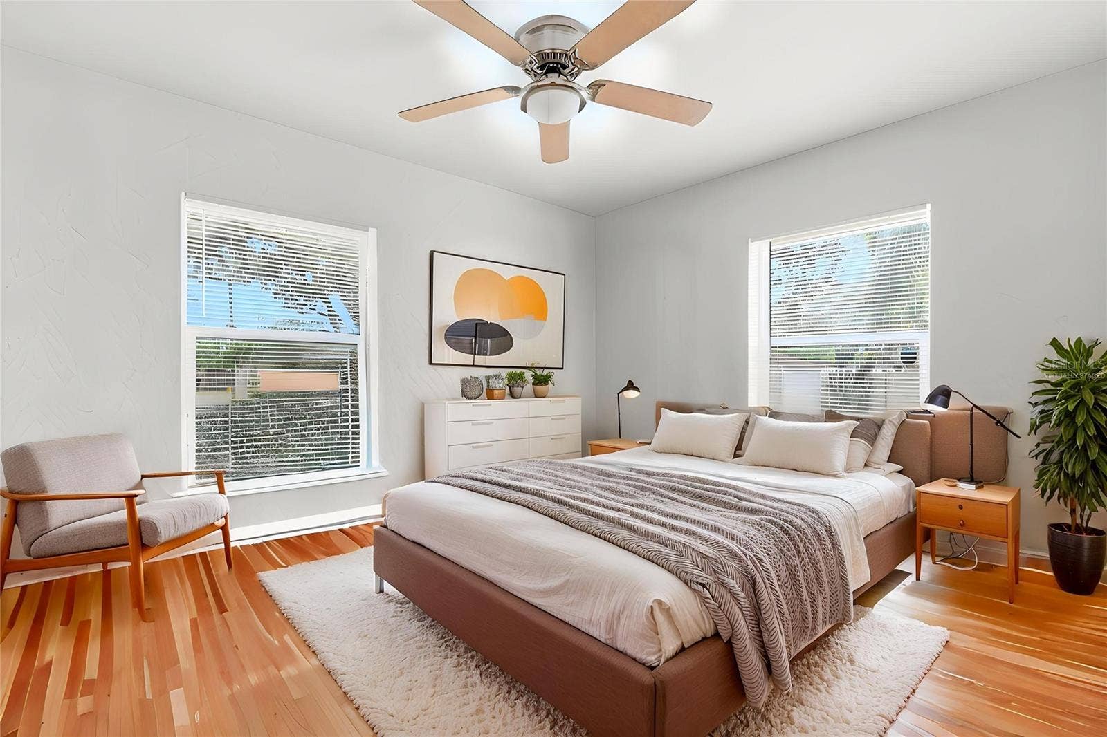 Virtually Staged Second Bedroom