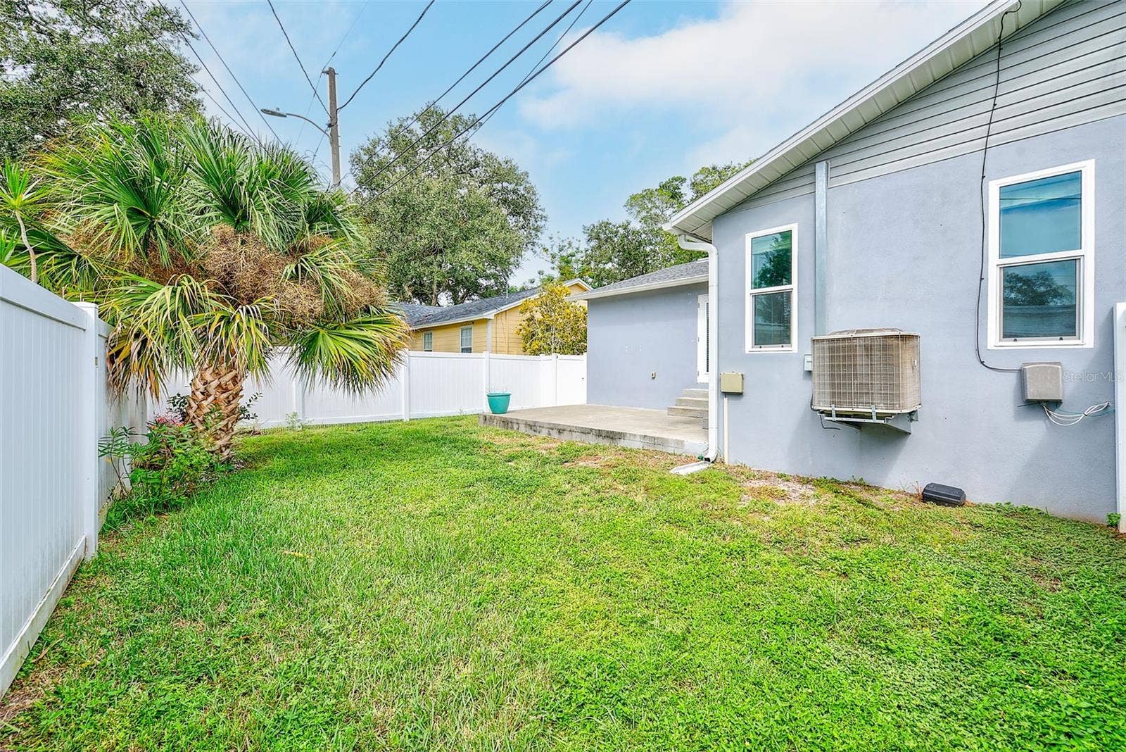 14330 CHANNEL DRIVE, Largo, FL 33774 Back yard is fenced