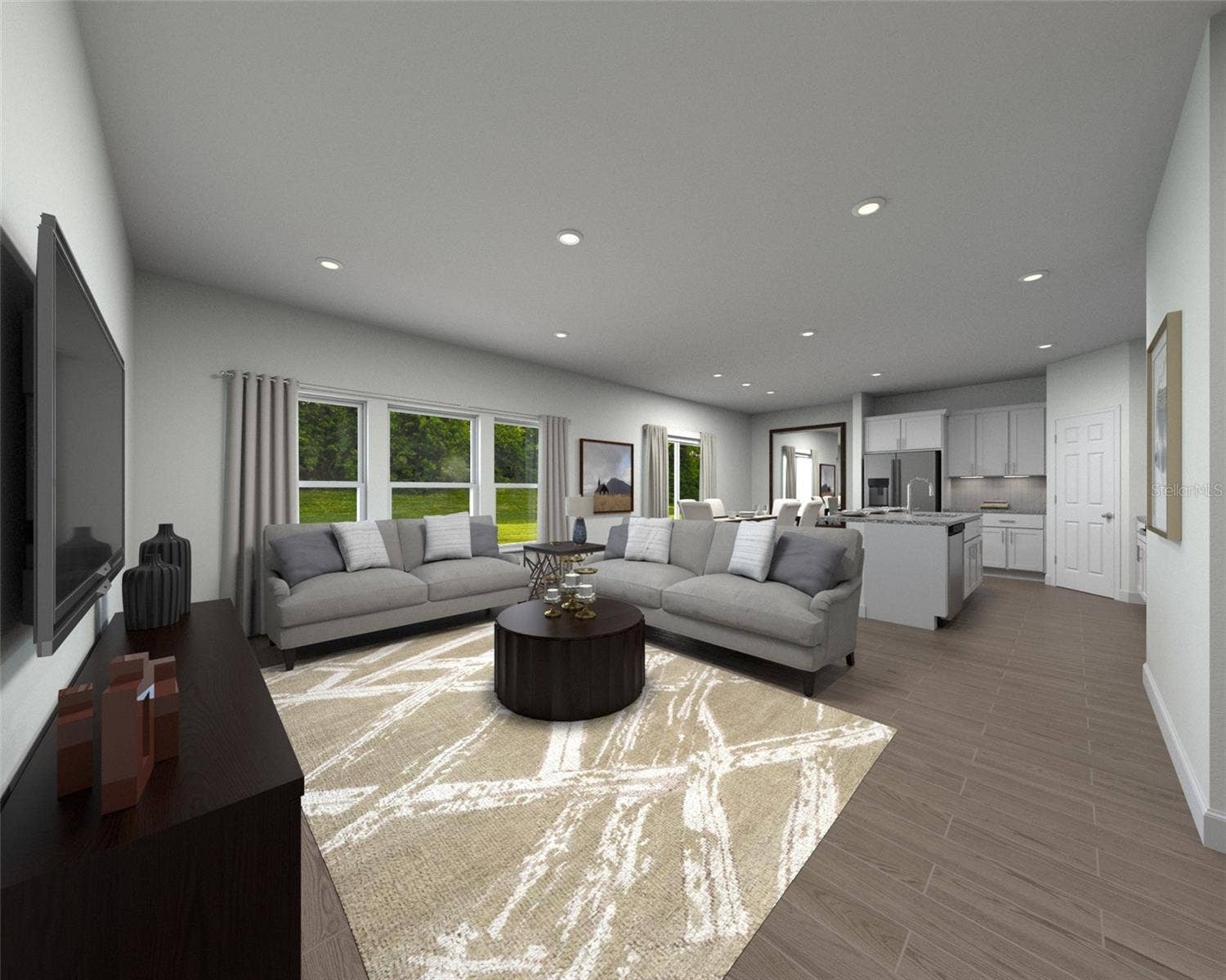 Discover the perfect combination of comfort and modern design in Crosswinds. This thoughtfully crafted floorplan features four spacious bedrooms and two full baths, offering plenty of room for family, guests, or a home office. The open-concept kitchen flows effortlessly into the dining area and great room, creating a bright and welcoming space that's ideal for both everyday living and entertaining. Designed with flexibility and convenience in mind, this home provides the perfect setting for gathering with loved ones, creating lasting memories, and enjoying all the comforts of home.