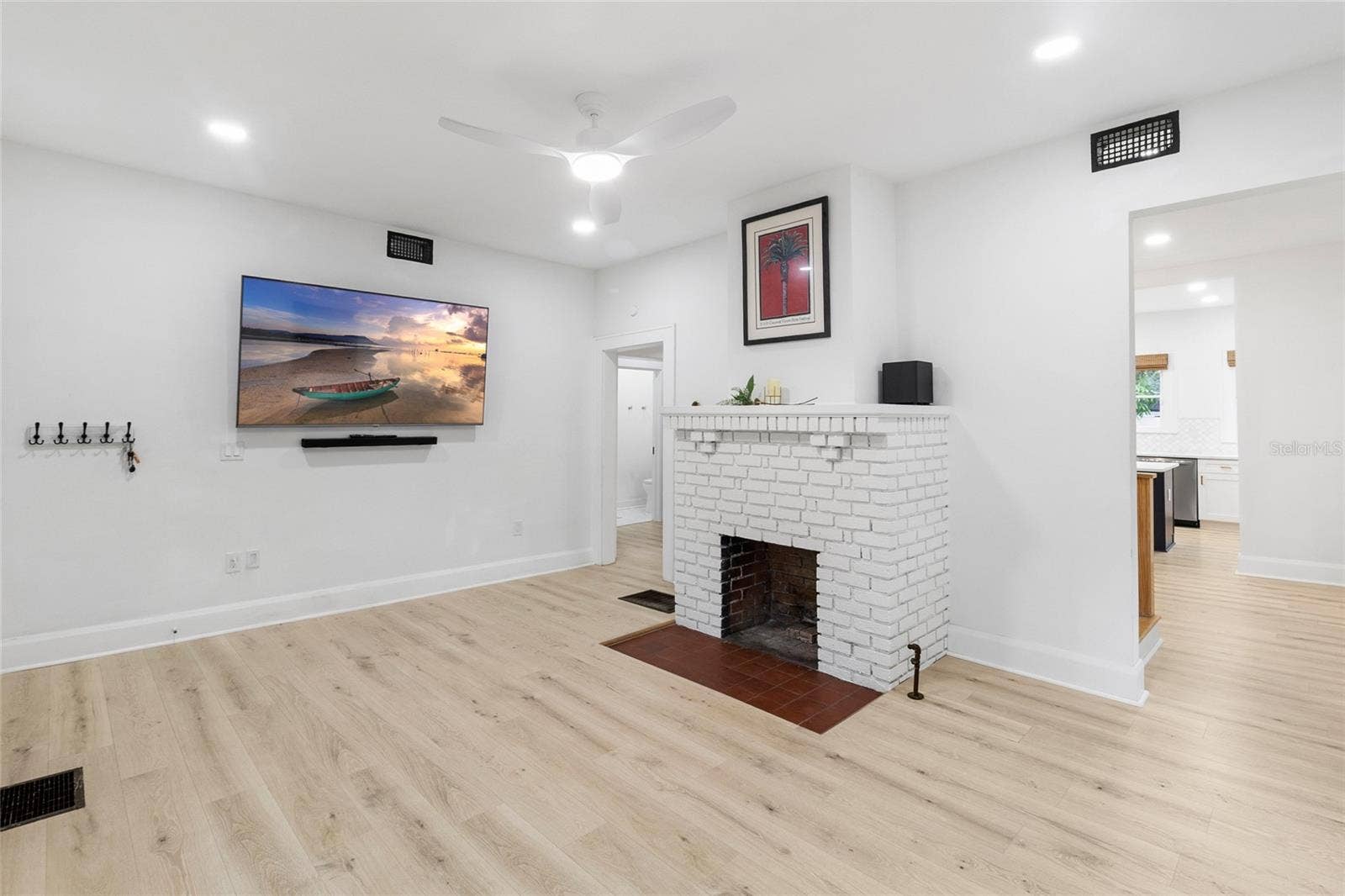 2243 HIGHLAND STREET S, St Petersburg, FL 33705 Wood buring Fireplace!
