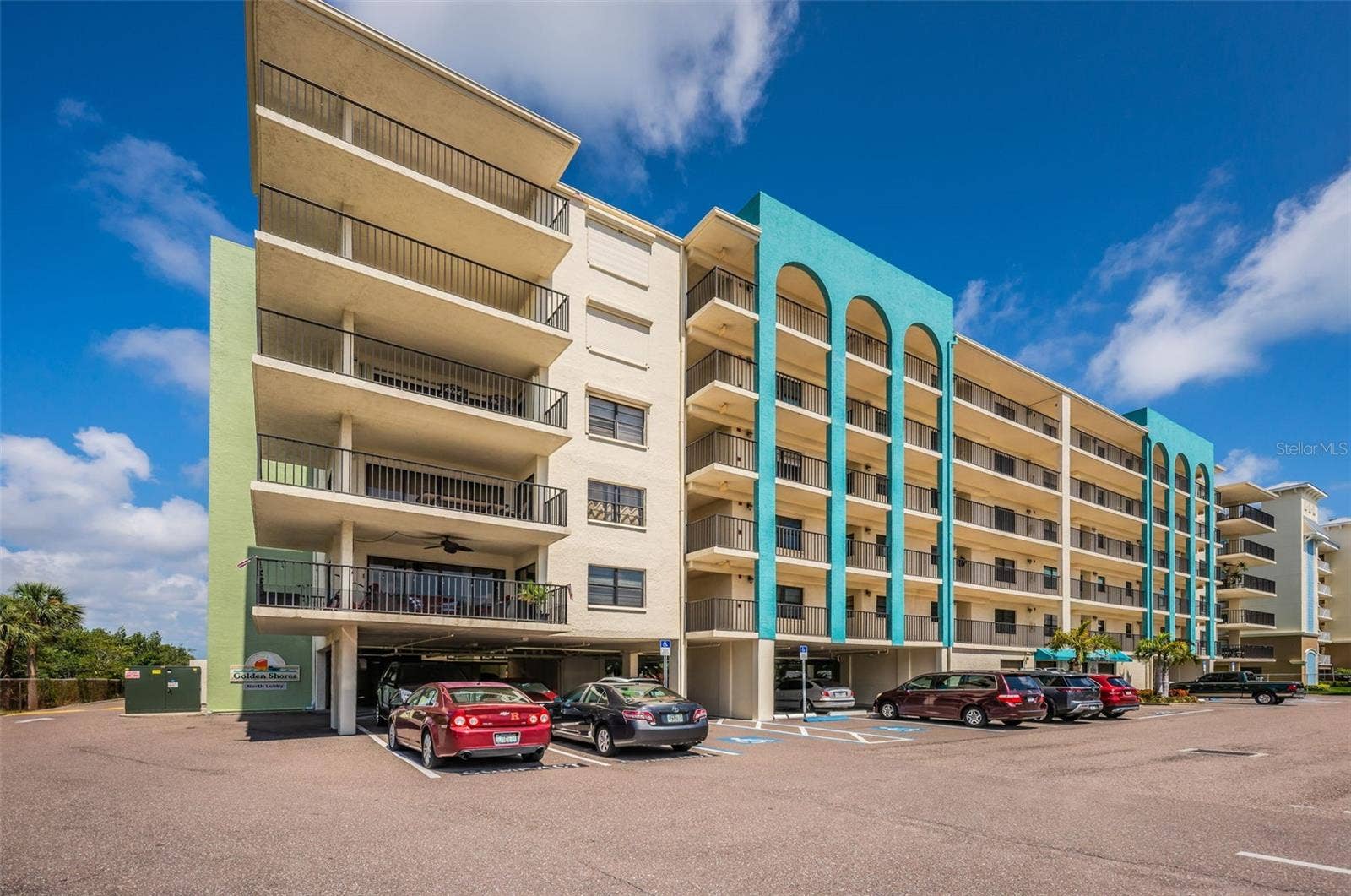 19531 GULF BOULEVARD, #604, Indian Shores, FL 33785 Golden Shores Condos on the north entrance leading up to the Unit