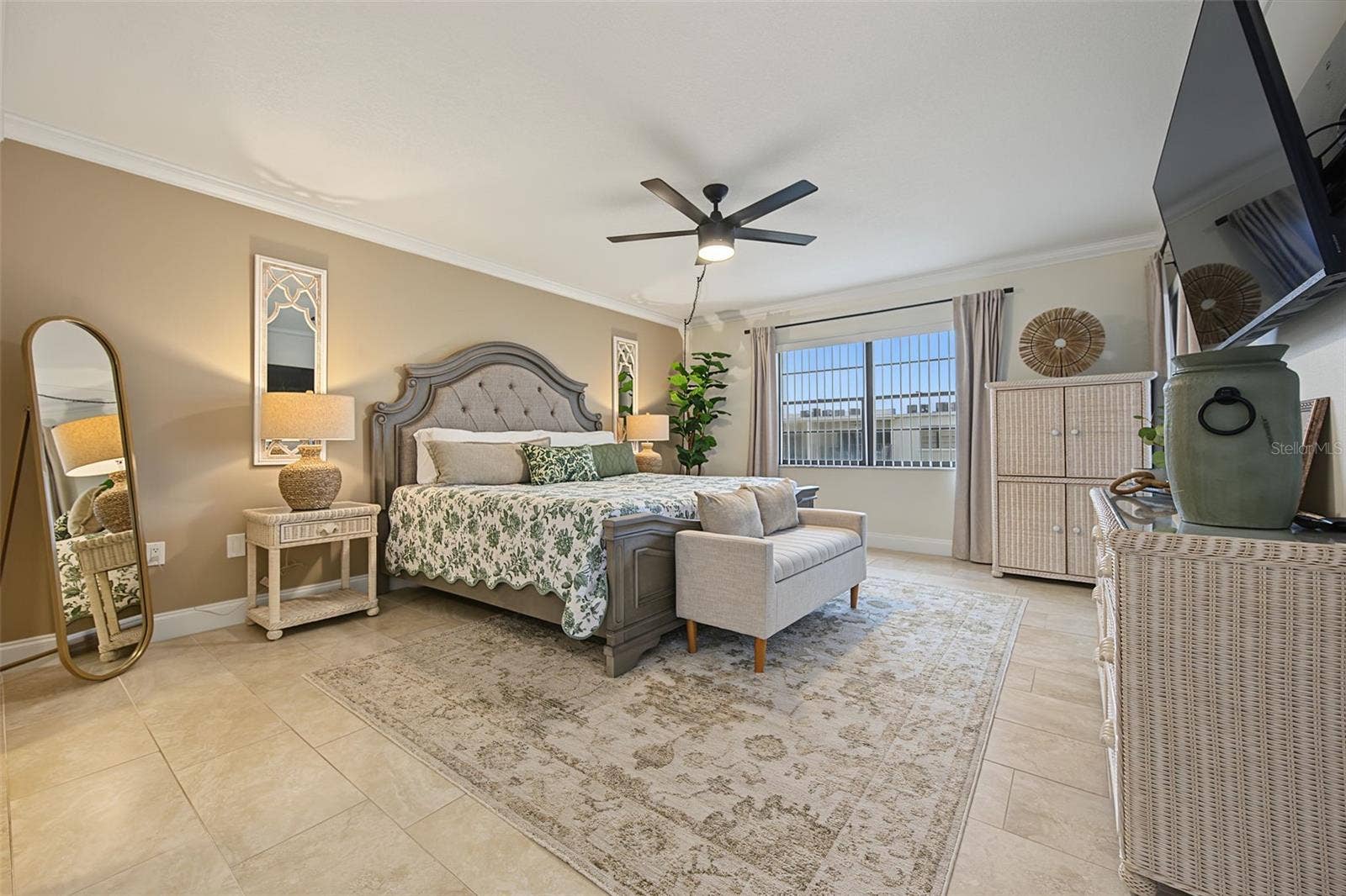 19531 GULF BOULEVARD, #604, Indian Shores, FL 33785 Expansive Waterfront Primary Bedroom with Sliding Glass Door to the Balcony