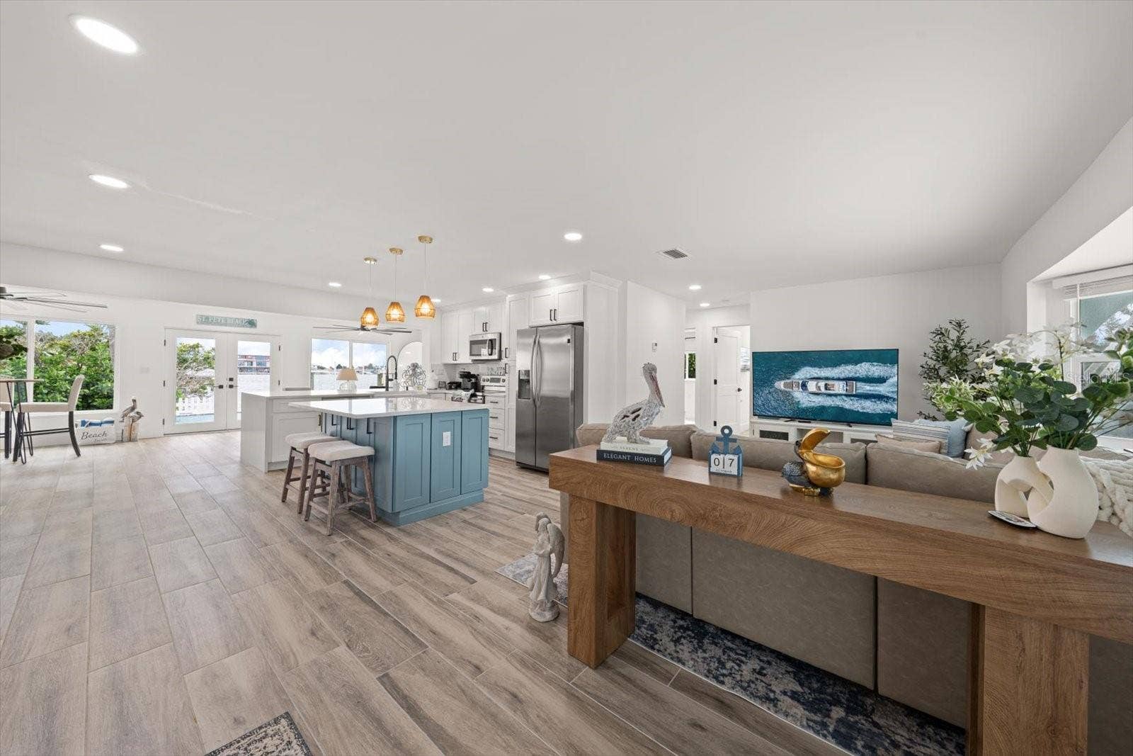 650 64TH AVENUE, St Pete Beach, FL 33706 Open Floor Plan with Living Room and Family Room