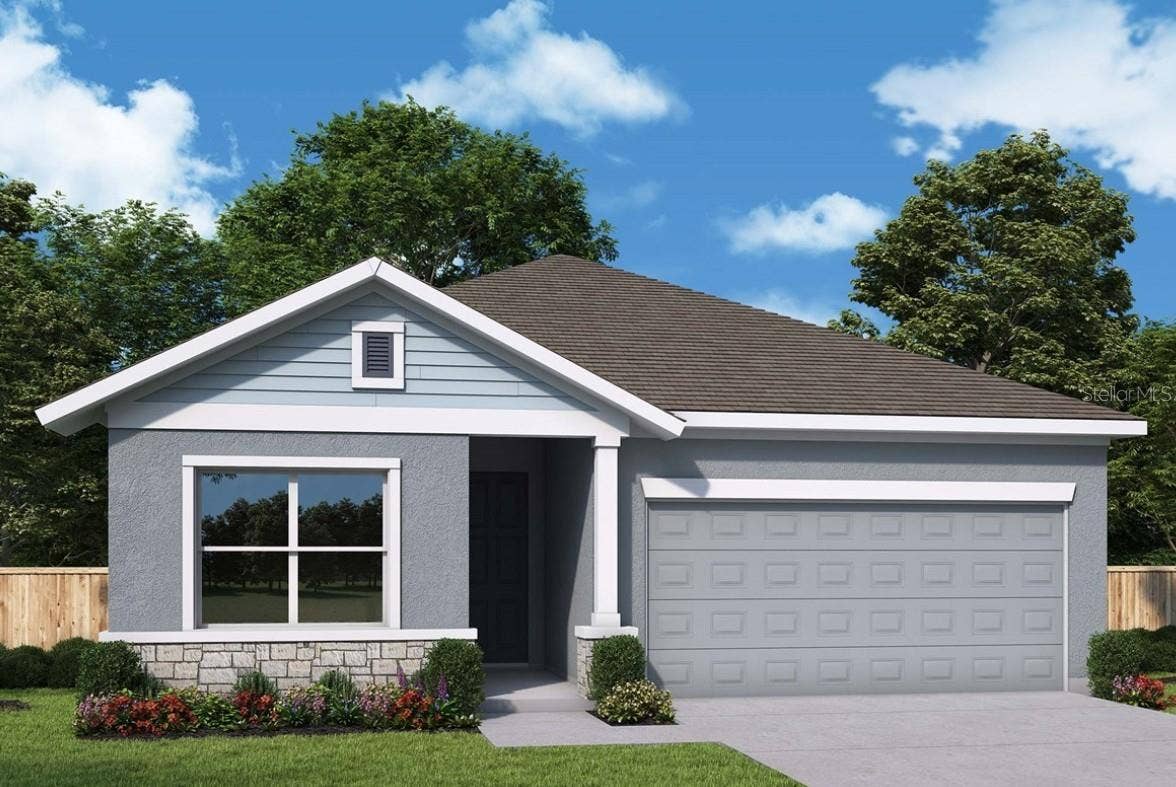 5410 KNOTTY OAK STREET, Mount Dora, FL 32757 Front Exterior Rendering **Paint Colors May Vary