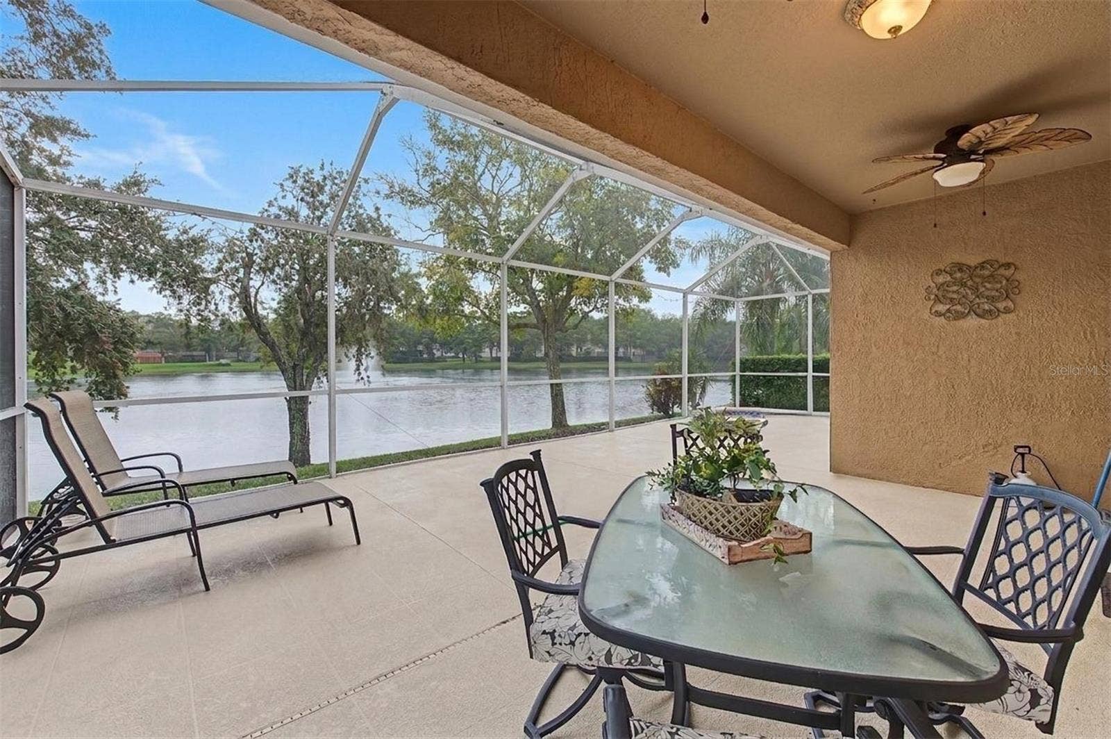 Plenty of covered space to add in your tables and chairs for breakfast or dinner