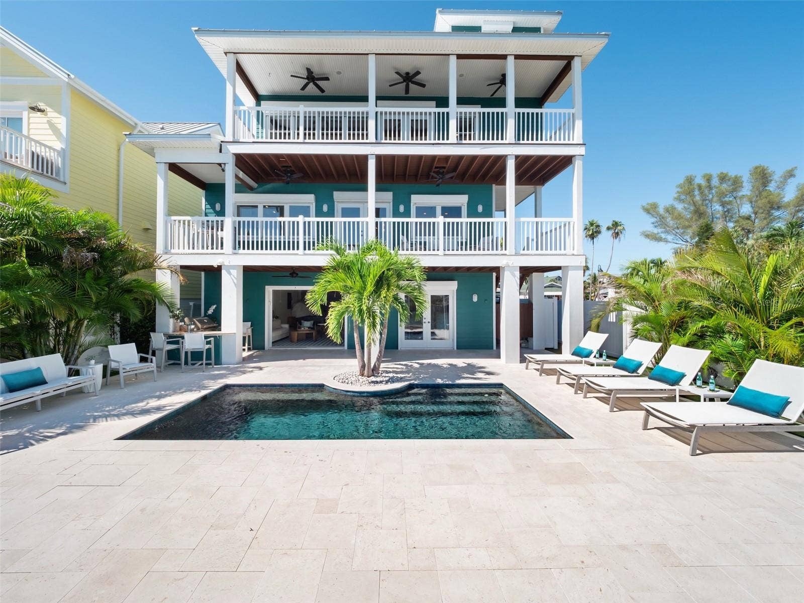 Waterfront Dream Home in Pass A Grille, steps to the white sandy beach