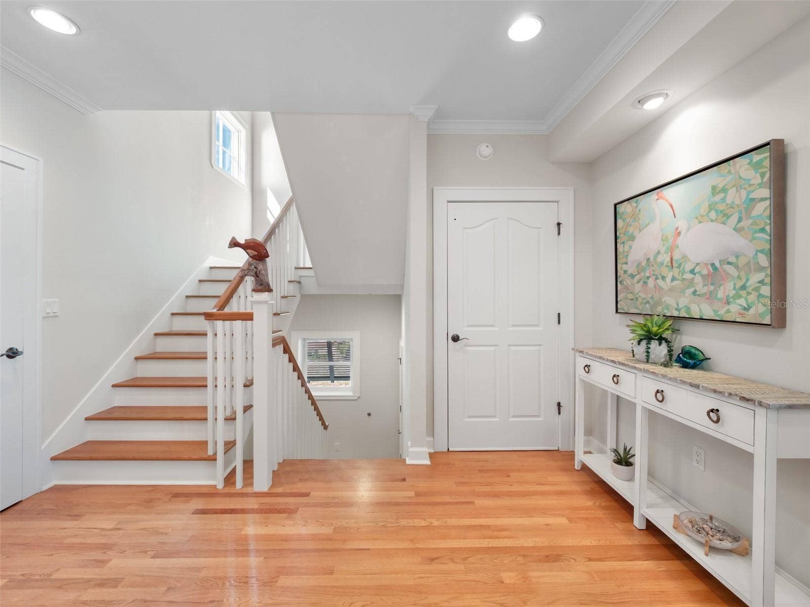 Main Floor Landing with warm woods and great spaces