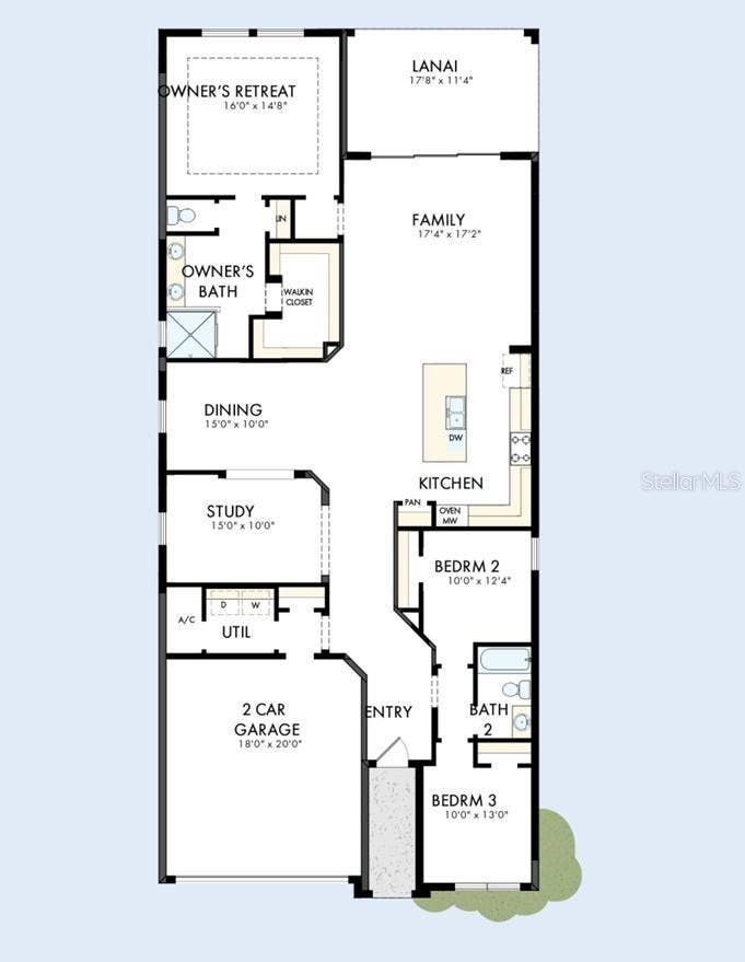 5446 KNOTTY OAK STREET, Mount Dora, FL 32757 Floor Plan