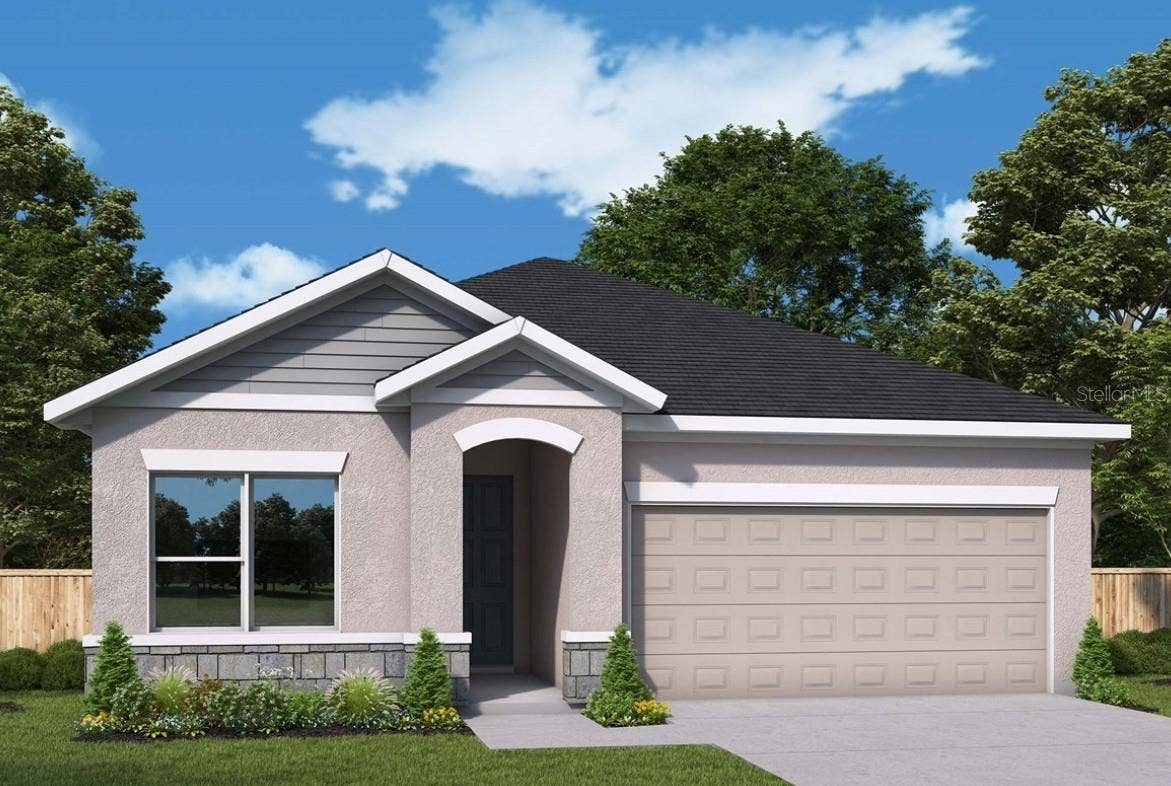 5446 KNOTTY OAK STREET, Mount Dora, FL 32757 Front Exterior Rendering **Paint Colors May Vary