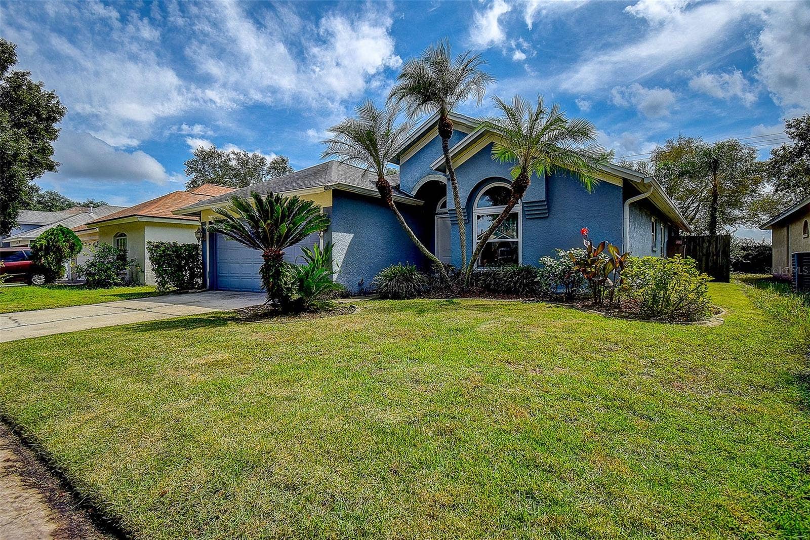 1709 SCOTCH PINE DRIVE, Brandon, FL 33511 View from corner of property at street
