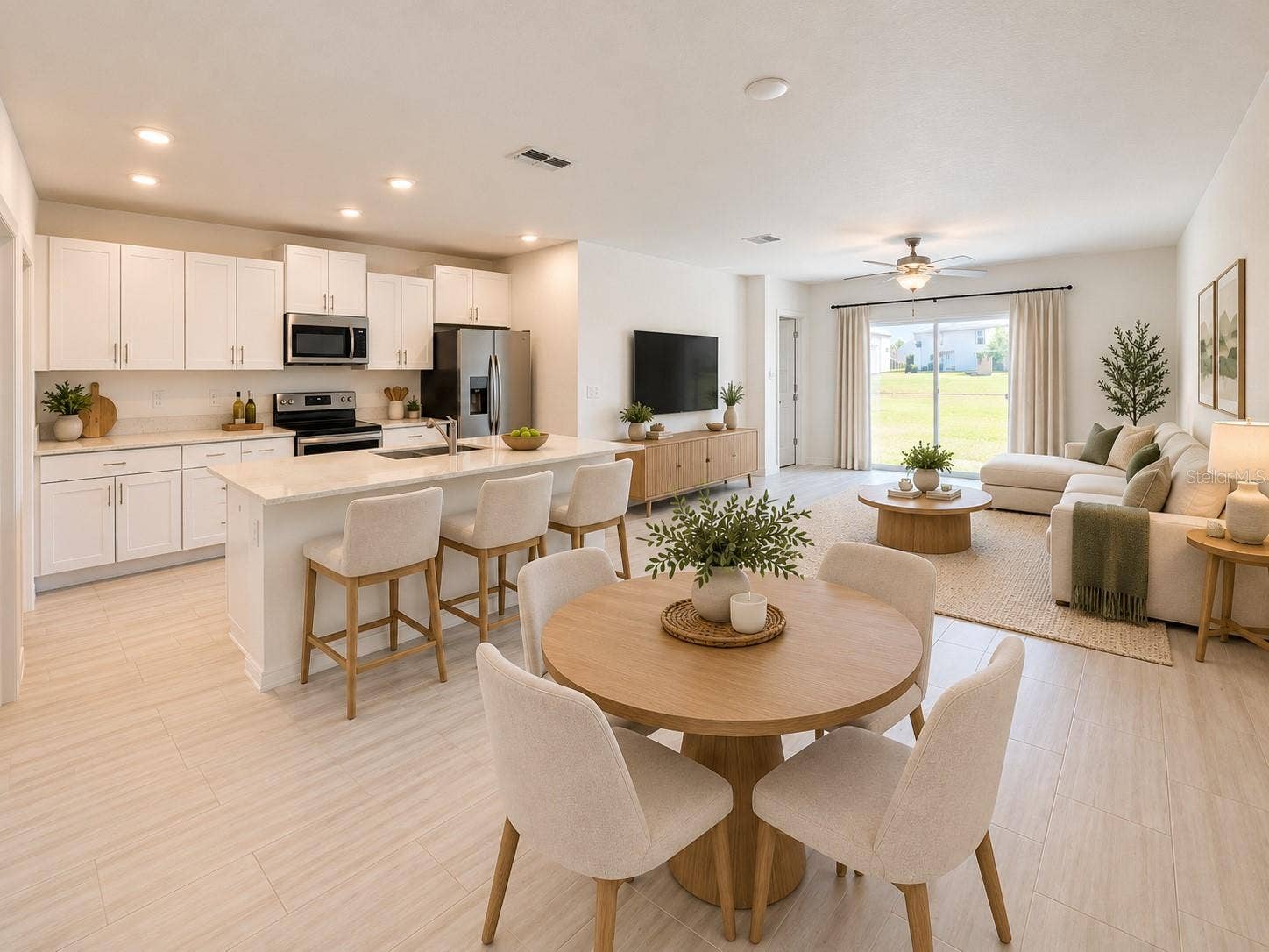 open floor plan