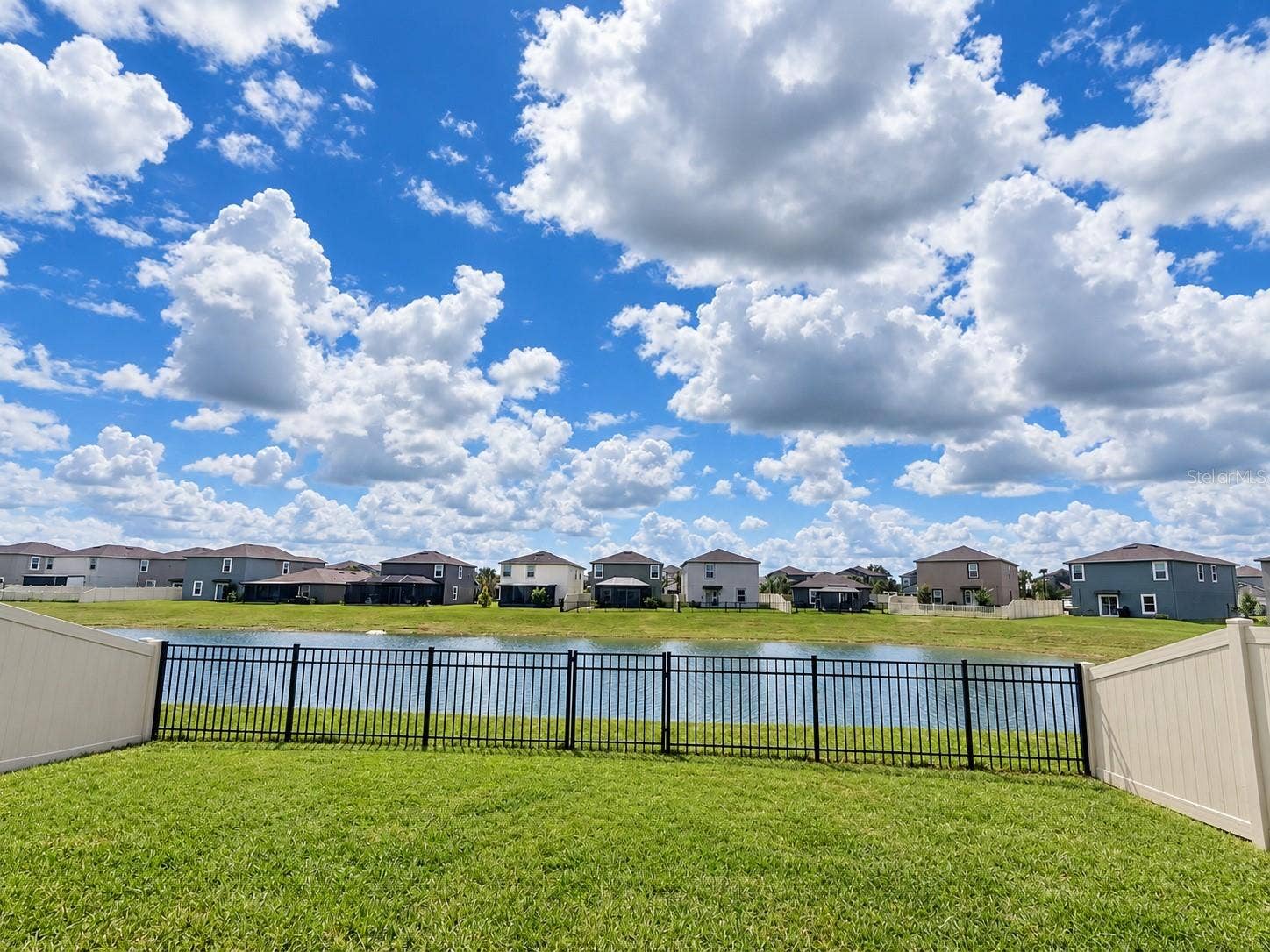 Fully fenced backyard