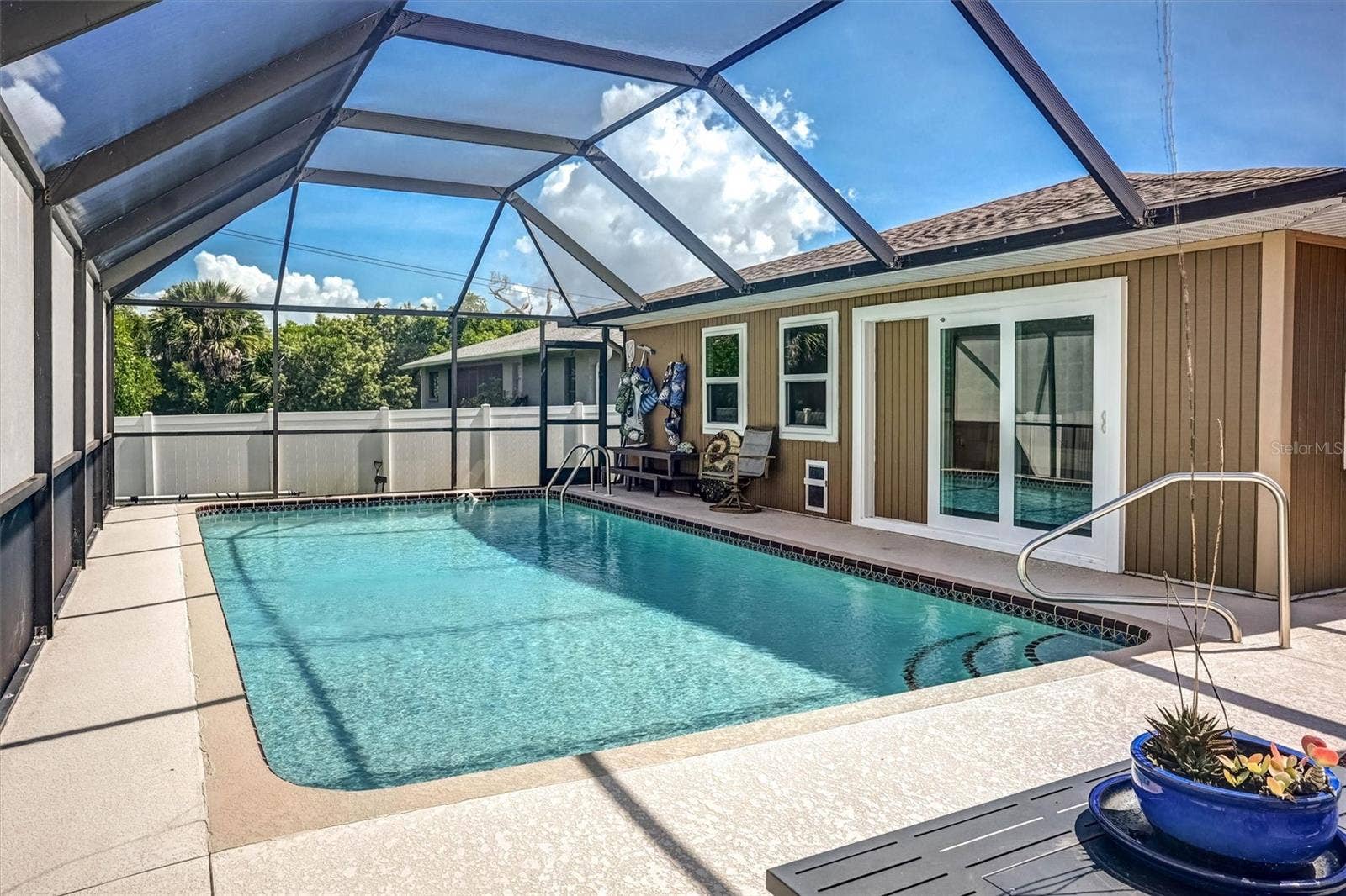 726 CALVERT AVENUE, Port Charlotte, FL 33948 Pool with Enclosure