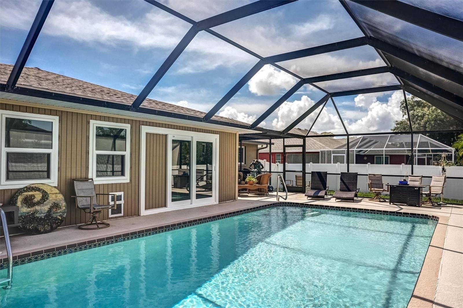 726 CALVERT AVENUE, Port Charlotte, FL 33948 Pool with Enclosure