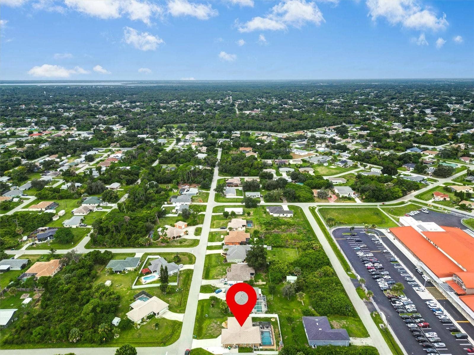 726 CALVERT AVENUE, Port Charlotte, FL 33948 Aerial with Location