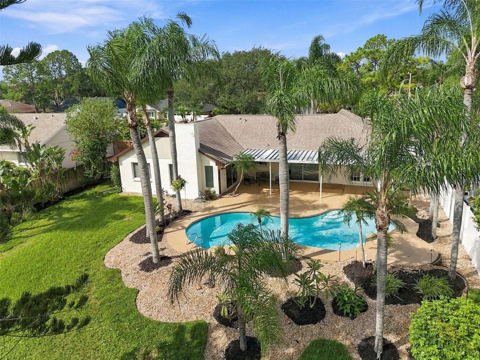 Covered Patio Pool & Lakeview