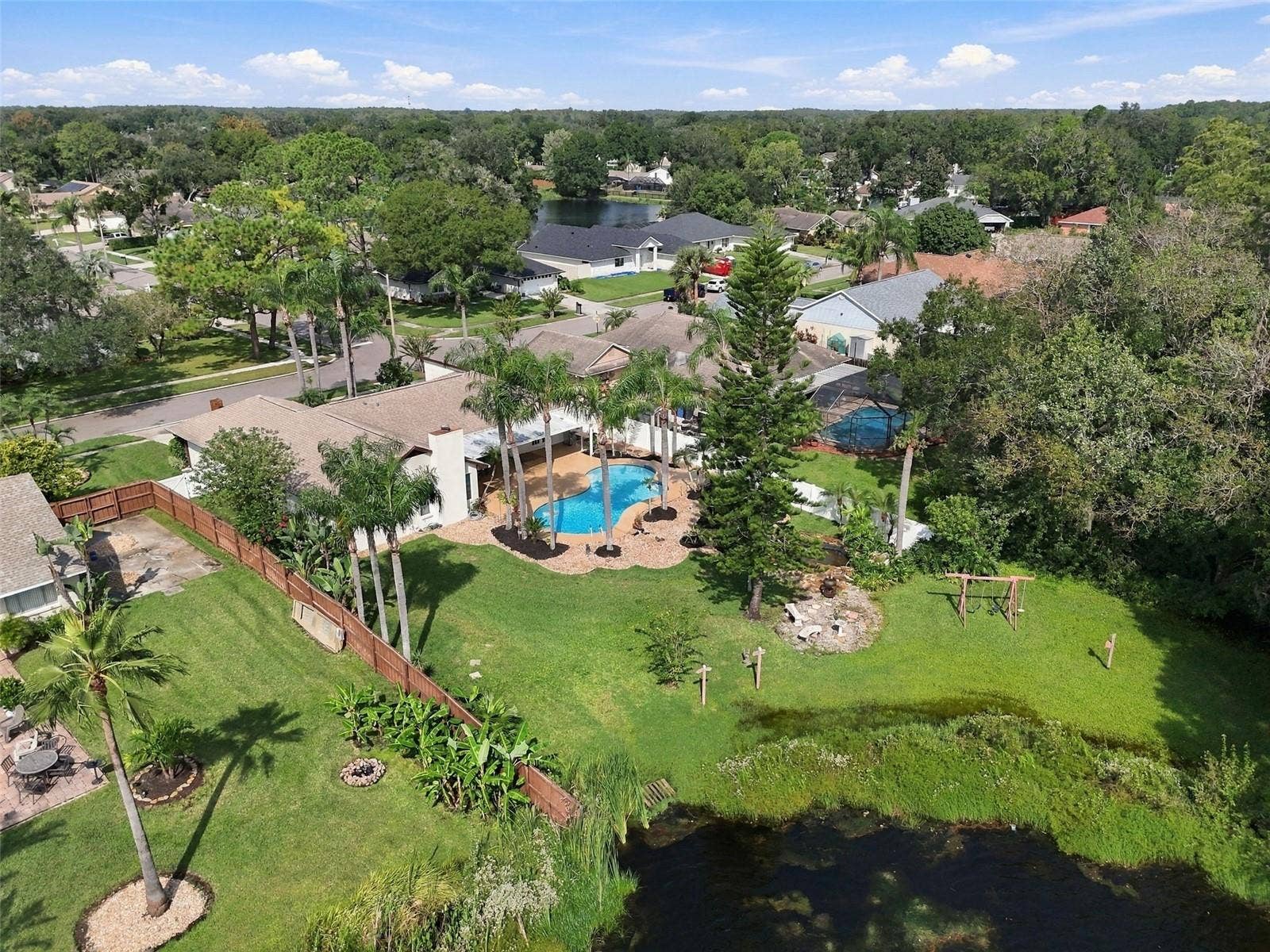 Arial Back Yard