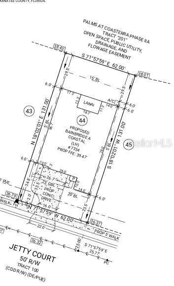 7334 JETTY COURT, Palmetto, FL 34221 7334 Jetty Court Plot Plan