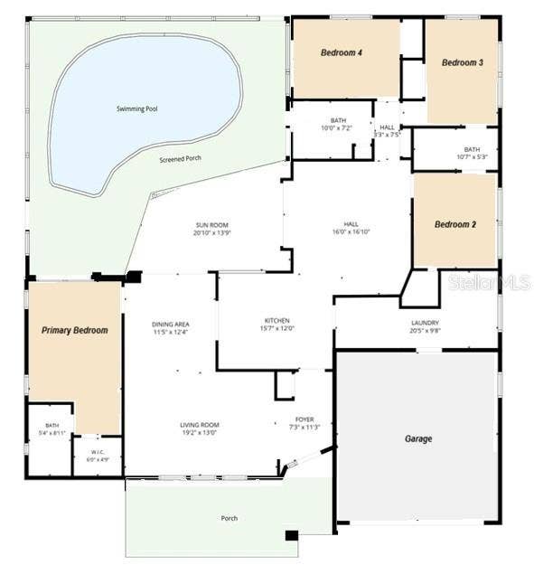 10211 139TH STREET, Largo, FL 33774 Floor plan
