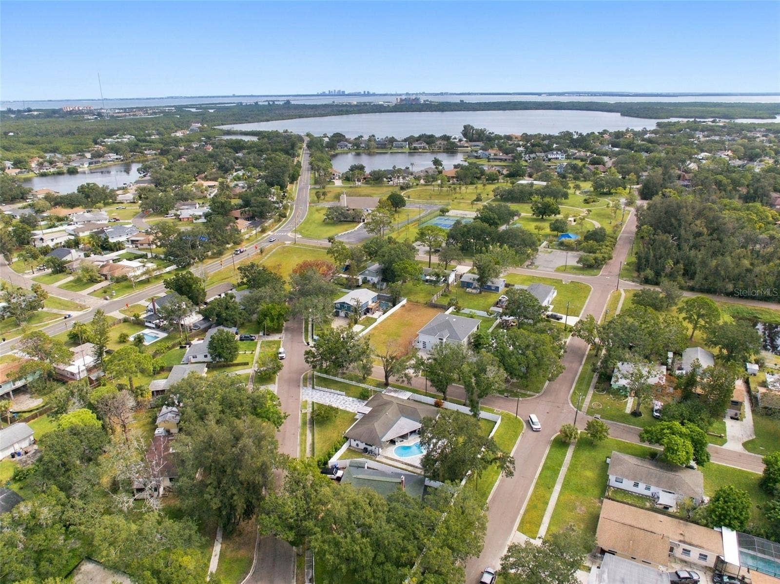 View to the bridge to Tampa