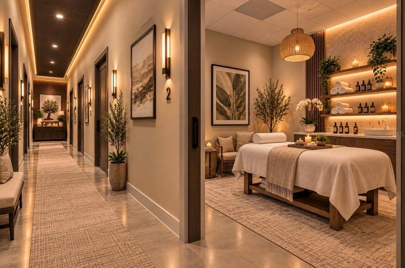 8222 118TH AVENUE, #600, Largo, FL 33773 AI rendering of massage spa / wellness center