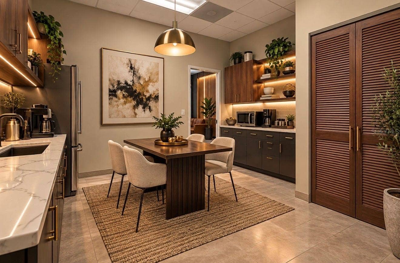 8222 118TH AVENUE, #600, Largo, FL 33773 AI Rendering Redesigned Existing Kitchenette