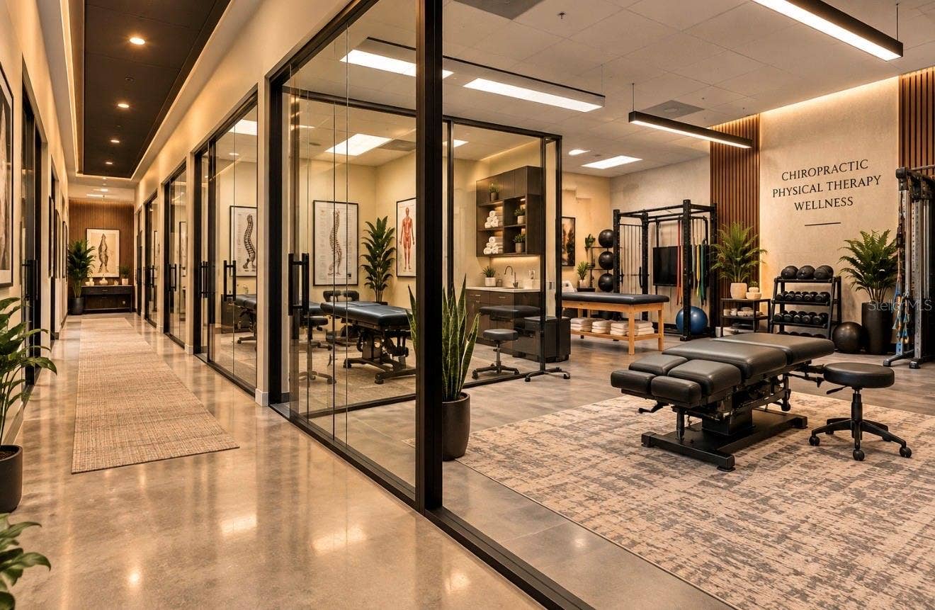 8222 118TH AVENUE, #600, Largo, FL 33773 AI Rendering Chiropractic care or physical therapy