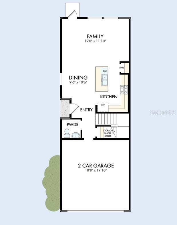 101 MOON LILY TERRACE, Daytona Beach, FL 32117 Floor Plan First Floor