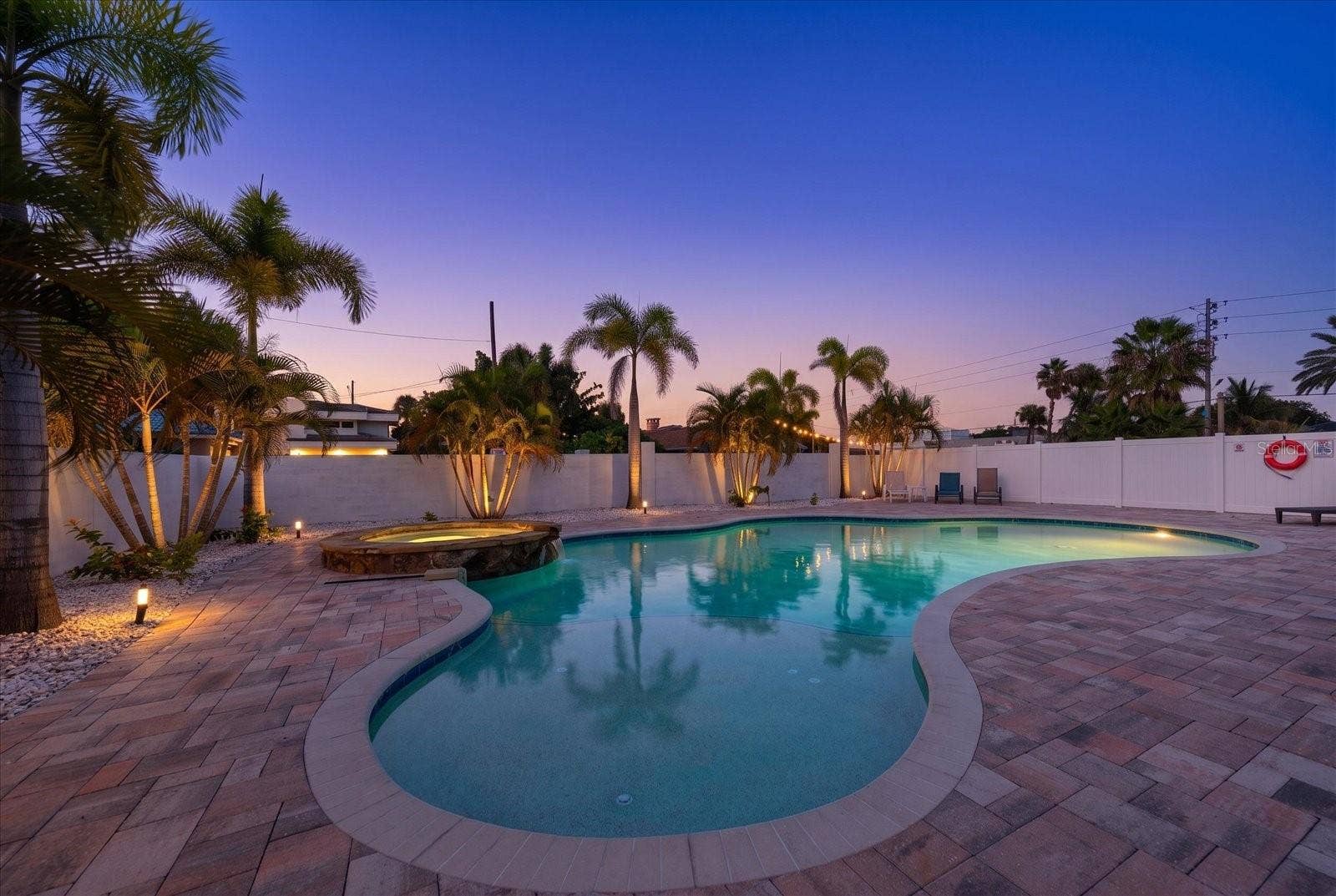Large heated pool - very private.