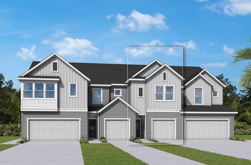 109 MOON LILY TERRACE, Daytona Beach, FL 32117 Front Exterior Rendering **Paint Colors May Vary