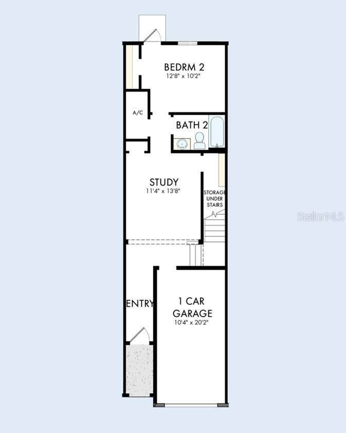 109 MOON LILY TERRACE, Daytona Beach, FL 32117 Floor Plan First Floor