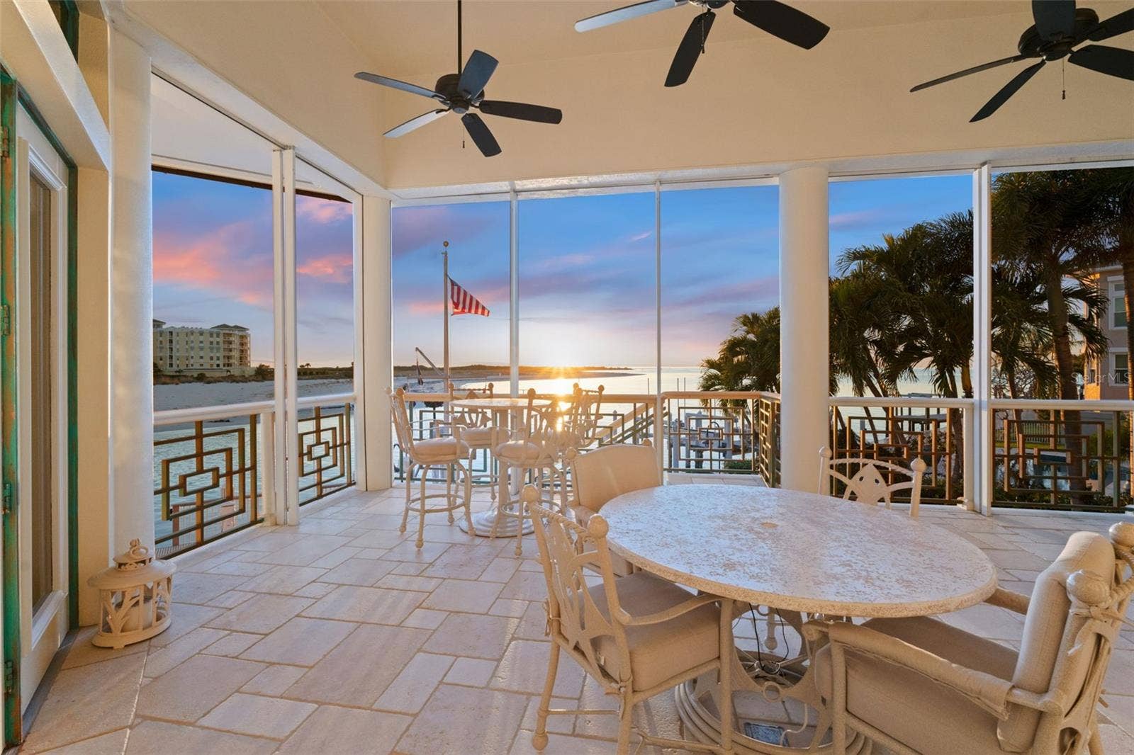 964 MONTE CRISTO BOULEVARD, Tierra Verde, FL 33715 Upper Level Lanai from the Living Room or Great Room