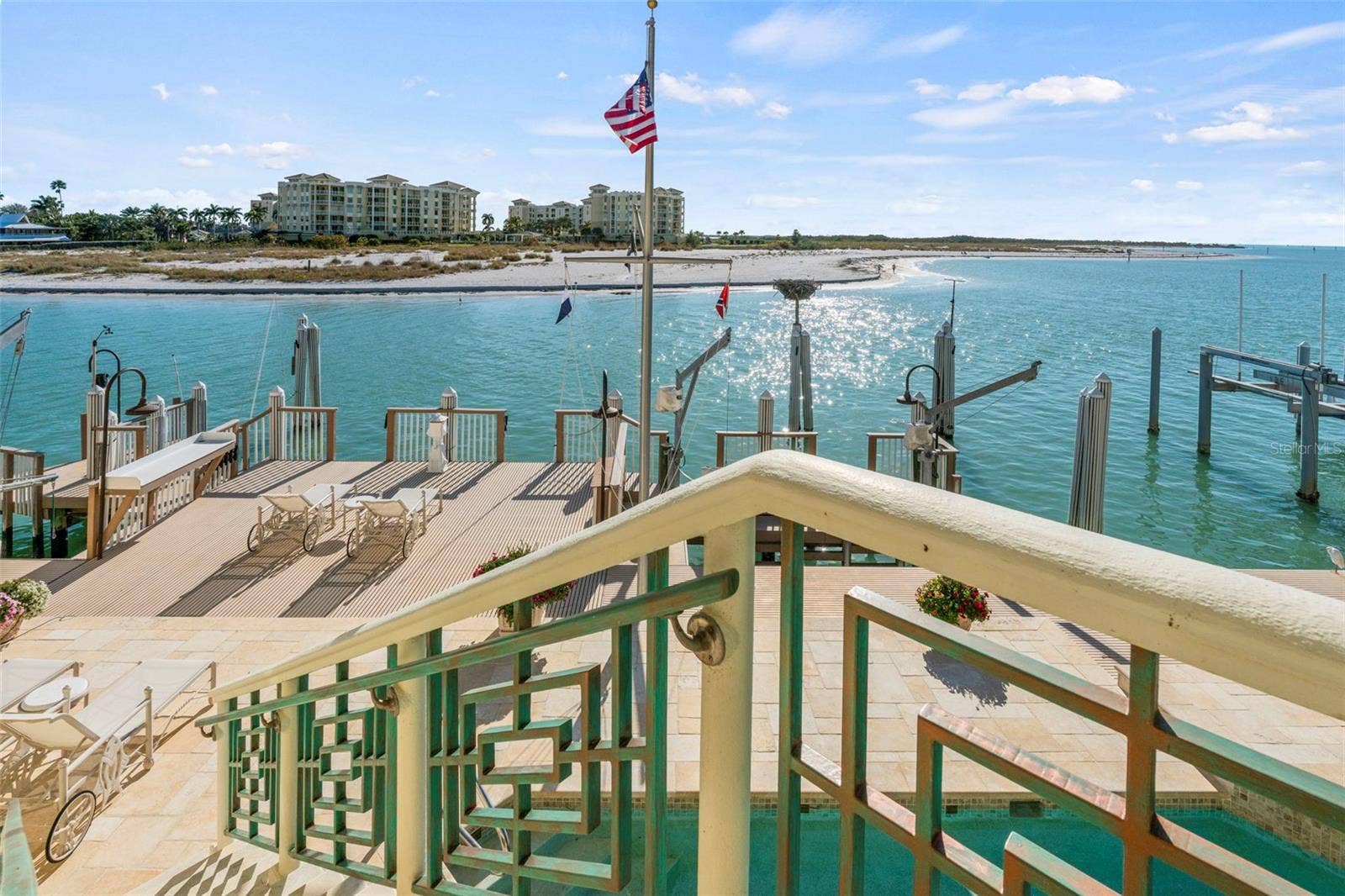964 MONTE CRISTO BOULEVARD, Tierra Verde, FL 33715 Stairway from the Living Level to the Pool Level