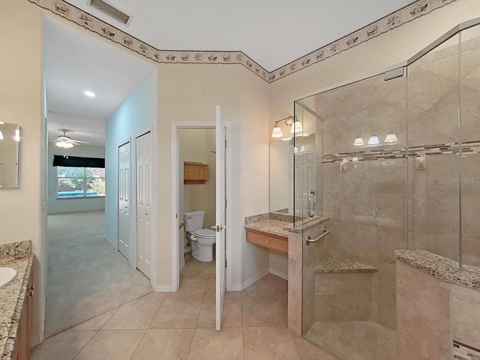 14915 DEVONSHIRE WOODS PLACE, Tampa, FL 33624 Private Water Closet ~ Bench in Shower