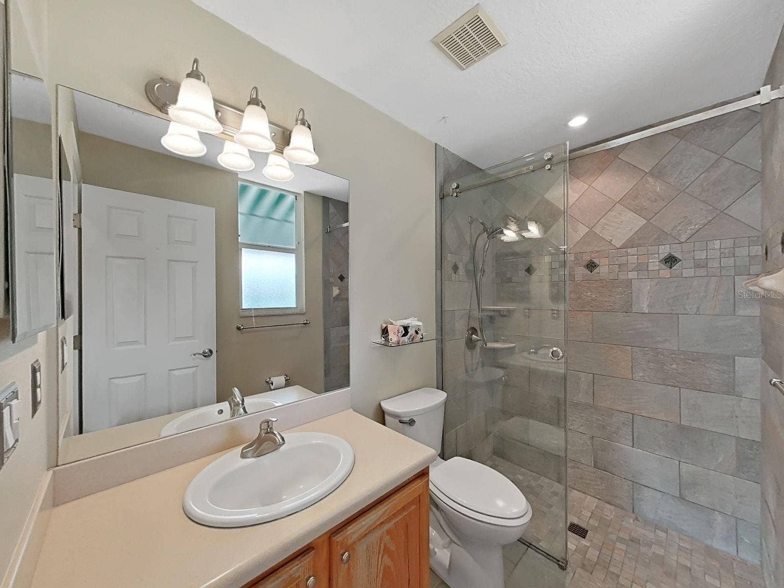 14915 DEVONSHIRE WOODS PLACE, Tampa, FL 33624 Bath #2 ~ Glass Enclosed Updated Shower