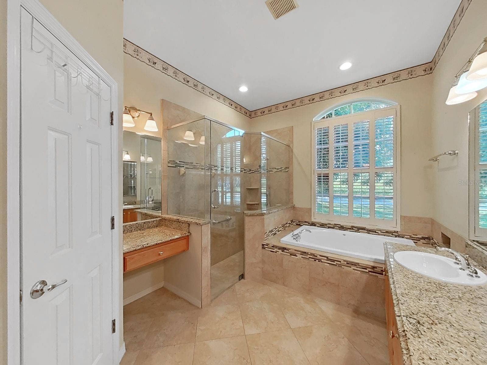 14915 DEVONSHIRE WOODS PLACE, Tampa, FL 33624 Separate Vanity Area ~ Glass Enclosed Shower