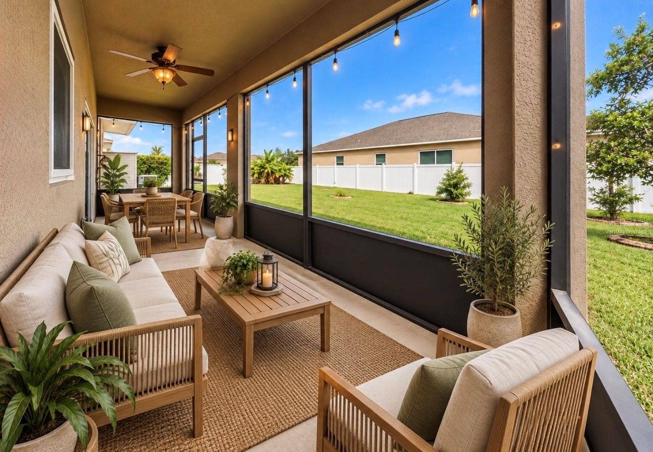 12130 STREAMBED DRIVE, Riverview, FL 33579 Virtually Staged Lanai