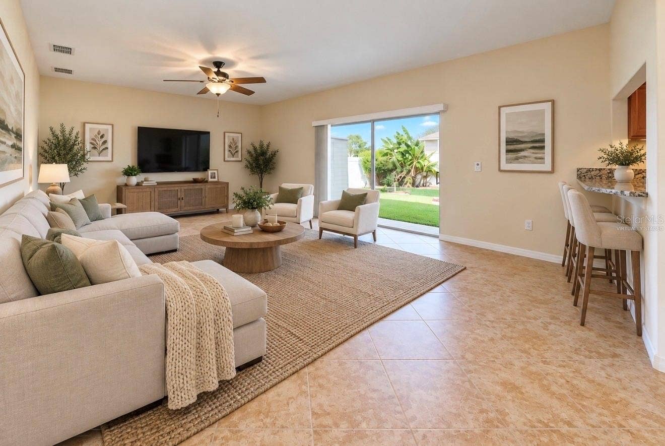 12130 STREAMBED DRIVE, Riverview, FL 33579 Virtually Staged Family Room