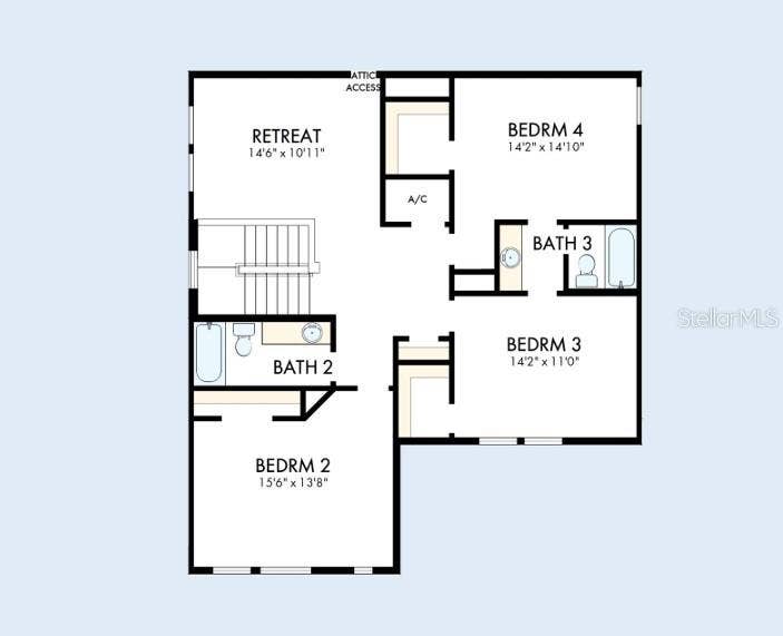 5807 NATIVE OAK STREET, Mount Dora, FL 32757 Floor Plan Second Floor